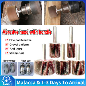 1PC 6mm Grinding Sandpaper Burr Flap Wheel Grinding Head Grinder Burr Abrasive Rotary Tool Polishing Porting 16mm/20mm/25mm/30mm/40mm with handle