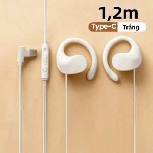 Tai Nghe Có Dây Đeo Trên Tai 35MM/Type C Tai Nghe Âm Thanh Vòm Hifi Tai Nghe Thể Thao Có Mic Cho Điện Thoại Tai Nghe Chơi Game Trong Tai Năng Động