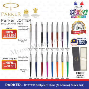 Parker Jotter Ballpoint Pen Chrome Trim / Original (Black Ink) - Premium Gift Pen