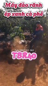 Máy xẻ rãnh đào bồn ép xanh cà phê chạy xăng giá rẻ toàn quốc
