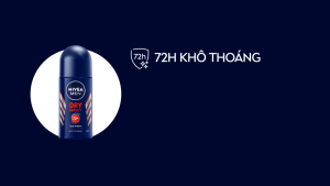 Lăn Khử Mùi Cho Nam Khô Thoáng Vượt Trội 72h Nivea Men Dry Impact Anti-Perspirant Roll On 50ml