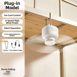 vvu&cco | Quiet USB Charging Portable Fan for Dorm Camping Long Battery