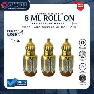 [1 PCS] BOTOL KOSONG MINYAK WANGI 8ML ARABIC ROLL ON (ARC-0033)