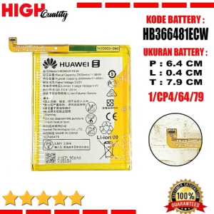 Baterai Huawei P9 Lite P10 Lite P20 Lite Nova 2 Lite Honor 9 Lite Honor 7A HB366481ECW Original