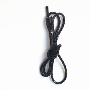 3mm Bling Bling Crystal Diamond Cord Trimming Round Rhinestone Soft Shoelace Rope Hoodies Trouser Drawstring DIY Crystal String