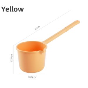 ZEXI | Long Handle Thickened Plastic Water Scoop for Bathing and Washing