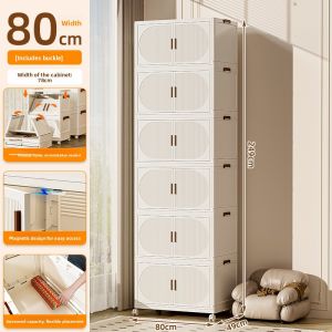 MEIZHUFU | Portable Childrens Storage Cabinet Plastic