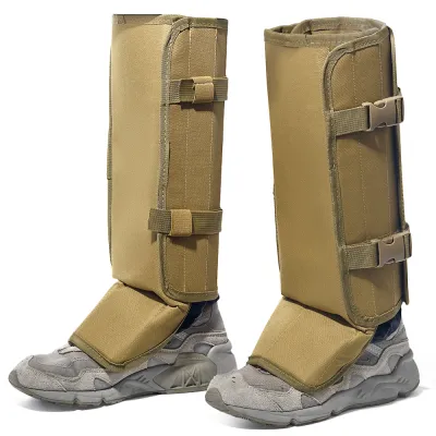 1 Pair Snake Gaiters for Leg Protection Outdoor Hiking Anti-Snake Gaiters Adjustable Snake Bite Protection