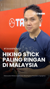 TAHAN 3-Section Foldable Hiking Stick V2 | Stick Hiking Ringan dan Foldable(Free Bag) Hikers Pole