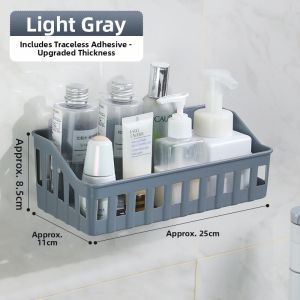 Wall-Mounted Bathroom Storage Rack