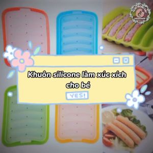 Khuôn xúc xích silicone chịu nhiệt làm xúc xích lạp xưởng cho bé ăn dặm