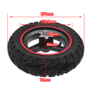 10 Inch 10x2.70-6.5 Wheel for Electric Scooter 10x2.75-6.5 Off-Road Vacuum Tire Tubeless Tyre Parts