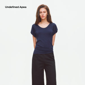Apea | Lycocell Wool U-Neck Short Sleeve T-Shirt