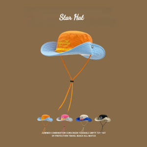 Đi bộ ngoài trời Mũ cho phụ nữ khối Màu Retro mùa hè dù để che nắng Mũ ngư dân nhanh chóng làm khô chống tia cực tím Mũ Câu cá chống nắng cho nam giới