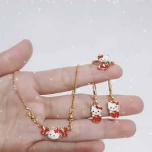 Kalung Anak 3 In 1: Dapatkan Cincin & Anting