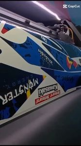 Stiker striping satria f 150 injeksi grafis variasi 007