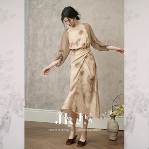 JK＆JS | Đầm Lụa Vải Lin Vintage