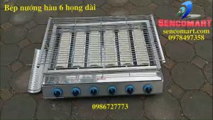 Bếp nướng 6 họng inox chính hãng tại Sencomart