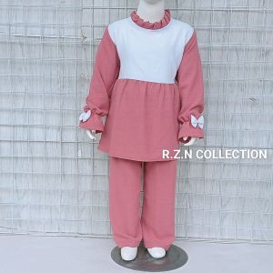 Stelan Anak Perempuan Terlaris Bahan Crinkle Airflow Usia 1-7Tahun