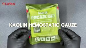 Hemostatic Kaolin Gauze Combat Emergency Trauma Z-Fold Soluble For Ifak Tactical First Aid Kit Wound Dressing