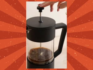 Culinart 350ml French Press With Stainless Plunger Teko Saringan Teh Dilengkapi Filter Baja Kuat Dan Tahan Panas