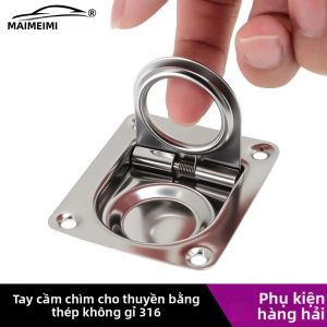 Tay Nắm Âm Bằng Thép Không Gỉ 316 Kiểu Khóa Kích Thước 65x55mm Dành Cho Thuyền/tàu Du Lịch Có Tùy Chọn 1 2 4 Cái
