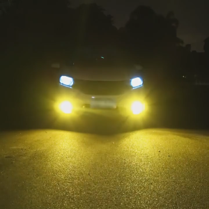 2Pcs 【LED】 Lampu LED Putih H11 Dua Warna 24SMD untuk Headlight / Fog lamp Mobil Lampu Depan 3030 SMD 12-24V Anti Kabut Untuk Mobil