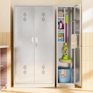MEISITEKEKE | Stainless Steel Storage Cabinet for Cleaning Equipment