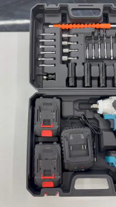 3-in-1 Cordless Impact Wrench Set 20V 320Nm High Torque Industrial Power Wrench Kit with 2 Batteries Work Light for Auto Repair Tire Change 电动扳手