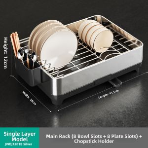 Multifunctional Dish Storage Rack
