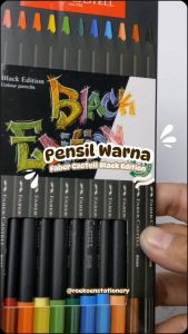 Faber Castell Black Edition Pensil Warna 12 Panjang 116412