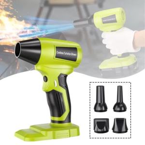 TF05 Cordless Leaf Blower for Ryobi 18V Battery Brushless Motor 130000 RPM Lightweight Design for LeavesDustSnow Lawn Care