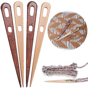 2/4x ขนาดใหญ่เข็มเย็บผ้า DIY ไม้ทอผ้า Loom เครื่องมือ Tapestry Darning 2 Big Eye เส้นด้ายถักเข็มเย็บปักถักร้อยงานฝีมือ