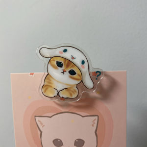 New Arrival Mofusand Acrylic Drop Glue Style Book Clips PP Clips Lake Blue Cute Standalone Photo Clips Camera Accessories