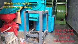 Khung máy nghiền bột khô cho gia súc chưa có motor