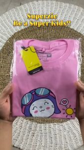 Kaos Anak Perempuan Pilot Cute [MLXL2XL3XL] Umur 4-12 Tahun Gudang Grosir Ecer Atasan anak cewek CUTE PILOT PINK Bandung ABADIGROSIR