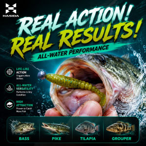 HASIDA Thread T Tail Fishing Lure 5 Colors High Elasticity Shining Design Soft Plastic Worm Artificial Silicon Body 1 Bag