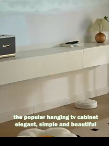 Homelife Nordic TV Cabinet Floating TV Cabinet Wall Mounted TV Stand Multi Functional TV Cabinet Wall TV Shelf