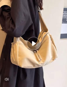 Minimalist Korean Style Canvas Sling Bag [Original Factory] [High Quality Material] [SG Ready]