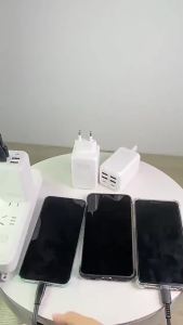 หัวชาร์จเร็ว GaN150W ชาร์จเร็ว หัวชาร์จพลังงานสูง 4U-A+2PD รองรับหลายโปรโตคอล ใช้ได้กับ PPS iPhone Huawei Xiaomi OPPO ViVo Android ฯลฯ