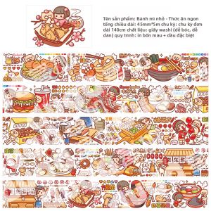 duga | Giấy Dán Decal Washi Hình Nhân Vật Đáng Yêu