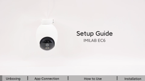 IMILAB EC6 3K WiFi-6 Outdoor Security Camera 5MP UHD Panoramic Cam Full Colour Night Vision AI Human Detection Two-way Audio Work with Alexa Google Home Mi Home H.265 Monitoring Cameras Works with Xiaomi Mijia APP