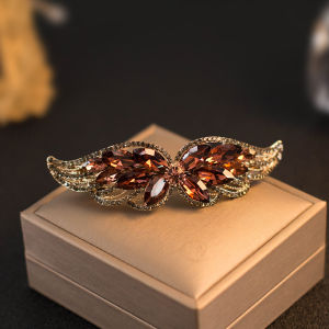 Kẹp Tóc Kim Cương Cao Cấp Phong Cách Retro Thanh Lịch Cho Phụ Nữ Trung Niên Kẹp Tóc Sau Đầu Kẹp Tóc Thời Trang Kẹp Tóc Trang Sức