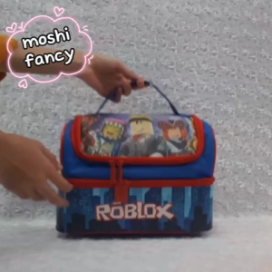 Tas Makan Roblox / Tas Kotak Makan Roblox Anak Laki-Laki / Lunch Bag Roblox Boy / Tas Bekal Anak Sekolah - Susun + Tali