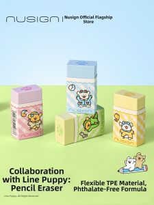 Nusign | Collectible Dog Theme Low Dust Eraser for 2B Pencil