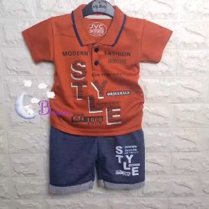 BOBOBAM BAJU BAYI LAKI LAKI SETELAN ANAK COWO LUCU STELAN COWOK 6 12 BULAN KEREN TRENDY KEKINIAN KERAH WANGKI STYLE