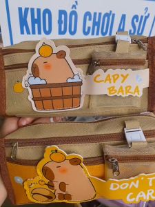 Túi Đựng Bút Túi Đựng Văn Phòng Phẩm Vải Capybara Dung Tích Lớn Đa Năng (SỬ)