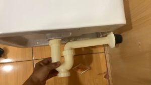 Ống thải lavabo KAG-KX64 nhựa 100% ống xả co P chậu rửa mặt chống hôi có bầu lắng dễ vệ sinh không gỉ séc siêu bền