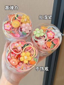 Adorable Cartoon Hair Ties for Girls Baby Girls Hair Bands Non-Damaging Hair Accessories Sweet Style Pink Empress Brand