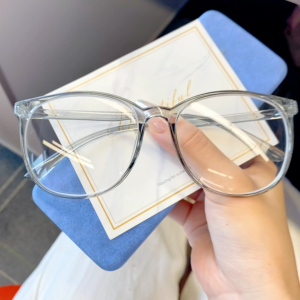 Fashion Glasses Large Frame Anti Blue Light Black Frame Eyeglasses For Women Replaceable Lens Kacamata